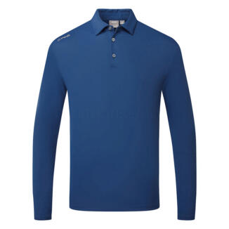 Ping Lockwood Long Sleeve Golf Polo Shirt Inky P03707-932