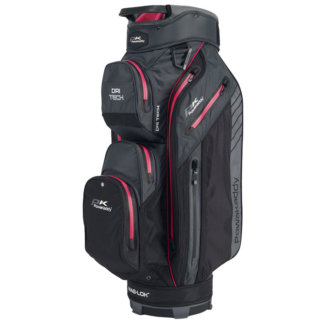 PowaKaddy Dri Tech Golf Cart Bag Black/Gunmetal/Pink 02783-04-01