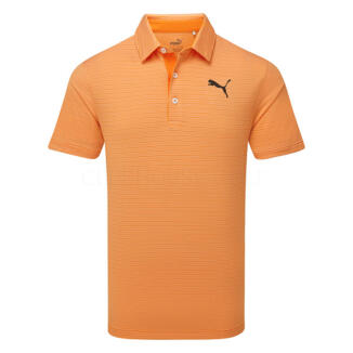 Puma MATTR Bay Golf Polo Shirt White Glow/Rickie Orange 621787-20