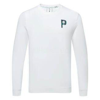 Puma x PTC Graphic Crew Golf Sweater White Glow 627494-01