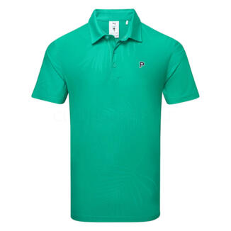 Puma x PTC Jacquard Golf Polo Shirt Sparkling Green 623964-03