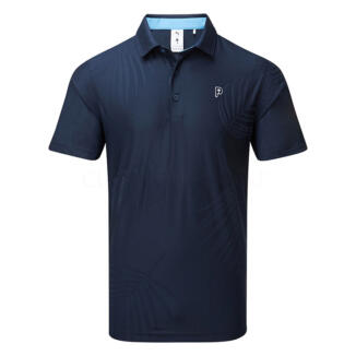 Puma x PTC Jacquard Golf Polo Shirt Deep Navy 623964-04