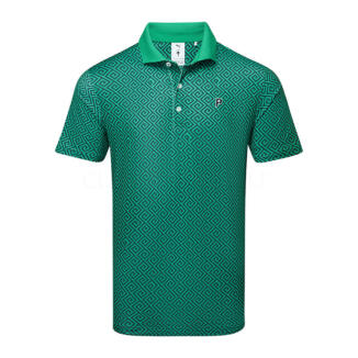 Puma x PTC Resort Golf Polo Shirt Deep Navy/Sparkling Green 623963-05