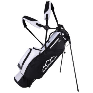 Sun Mountain Two5 Plus Golf Stand Bag Black/White 25TWO5-BW