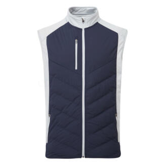 Sunderland Andorra Padded Thermal Golf Wind Vest Navy/Silver