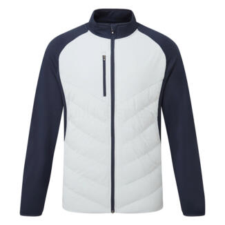 Sunderland Davos Padded Thermal Golf Wind Jacket Silver/Navy