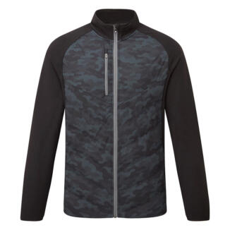 Sunderland Davos Padded Thermal Golf Wind Jacket Black Camo/Gunmetal