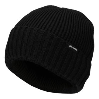 TaylorMade Ribbed Golf Beanie Black V97652