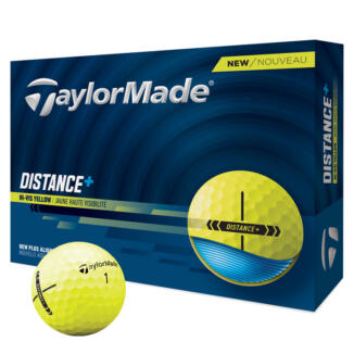 TaylorMade Distance Plus Golf Balls Yellow