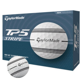 TaylorMade TP5 Stripe Golf Balls White