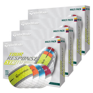TaylorMade Tour Response Stripe Golf Balls 4 For 3 Multi
