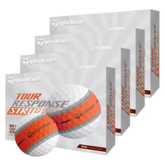 TaylorMade Tour Response Stripe Golf Balls 4 For 3 White/Orange