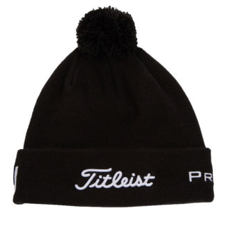 Titleist Tour Pom Pom Golf Beanie Black/White TH22WTPE-01