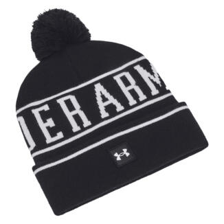 Under Armour Halftime Pom Golf Beanie Black/White 1386634-001