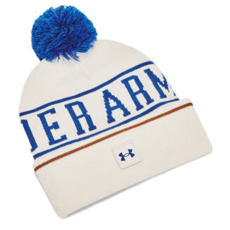 Under Armour Halftime Pom Golf Beanie Summit White/Tech Blue 1386634-110