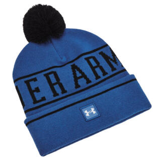 Under Armour Halftime Pom Golf Beanie Tech Blue/Black/White 1386634-432