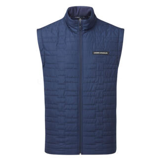 Under Armour Drive Pro Insulated Golf Wind Vest Midnight Navy/Metallic Silver 1385830-410