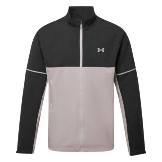 Under Armour Drive Rain Waterproof Golf Jacket Black/Tetra Grey/Metallic Silver 1385832-001