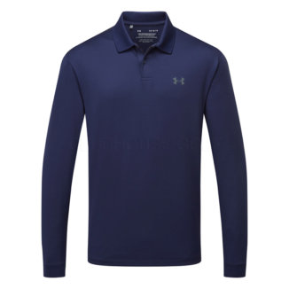 Under Armour Performance 3.0 Long Sleeve Golf Polo Shirt Midnight Navy/Pitch Grey 1379728-410