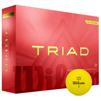 Wilson Triad Golf Balls Yellow