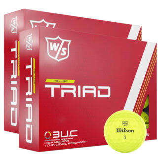 Wilson Triad Double Dozen Golf Balls Yellow