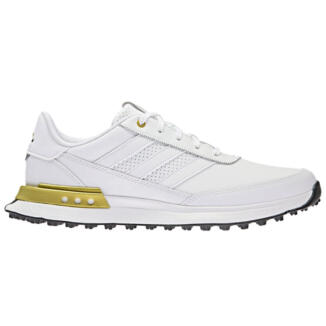 adidas S2G SL Leather Golf Shoes White/White/Gold Metallic ID8699