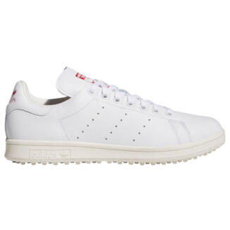 adidas Stan Smith Lux Spikeless Golf Shoes White/Off White/Better Scarlet JH6155