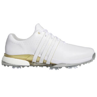 adidas Tour 360 Golf Shoes White/Gold Metallic/Silver Metallic IE3367