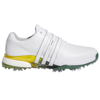 adidas Tour 360 Golf Shoes White/Collegiate Green/Yellow IH8540