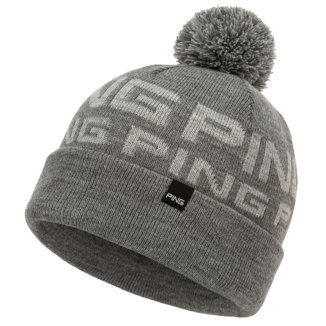 Ping Logo II Bobble Golf Beanie Grey P03529-GMSM