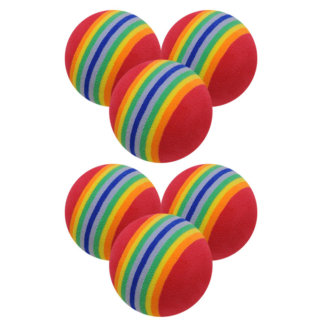 Longridge Foam Practice Balls Rainbow (6 Pack)