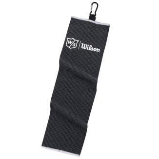 Wilson Tri-Fold Golf Towel Black