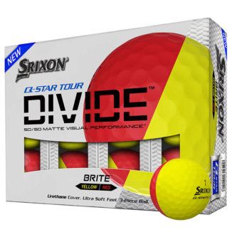 Srixon 2023 Q Star Tour Divide Golf Balls Matte Yellow/Red