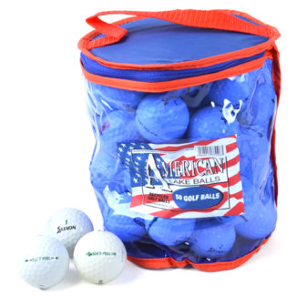 Srixon Soft Feel Grade B Lake Golf Balls Bag White (50 Balls)