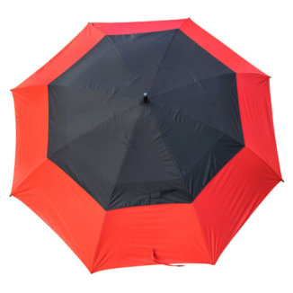 TourDri 64 Inch Gust Resistant Golf Umbrella Red/Black