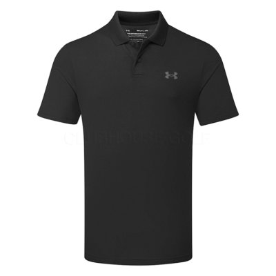 Under Armour Performance 3.0 Golf Polo Shirt Black/Pitch Grey ...