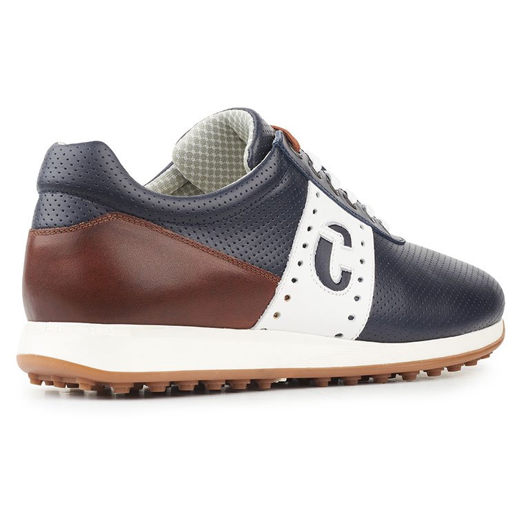 Duca Del Cosma Belair Shoes Navy/Cognac/White - Clubhouse Golf