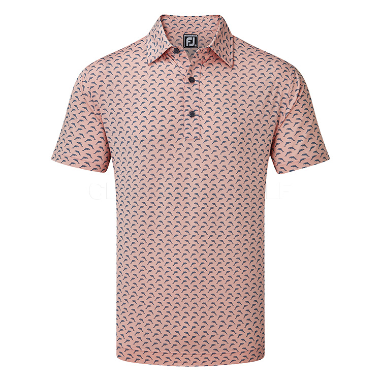 pink footjoy golf shirt