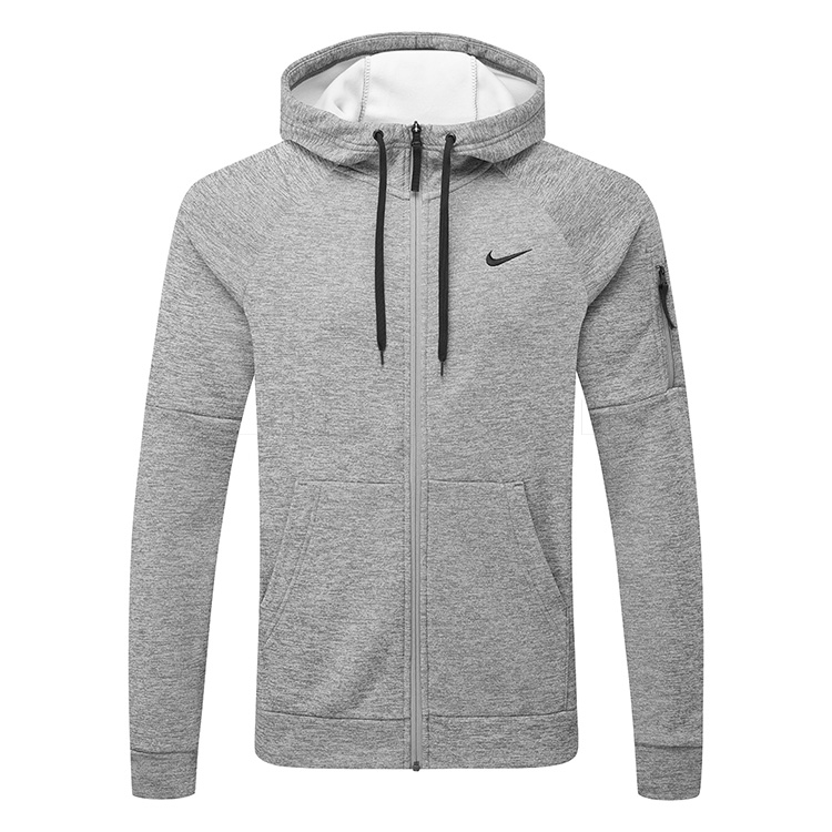 Nike Men's Pro Therma-FIT Full-Zip Hooded Jacket, XXL, Iron Grey