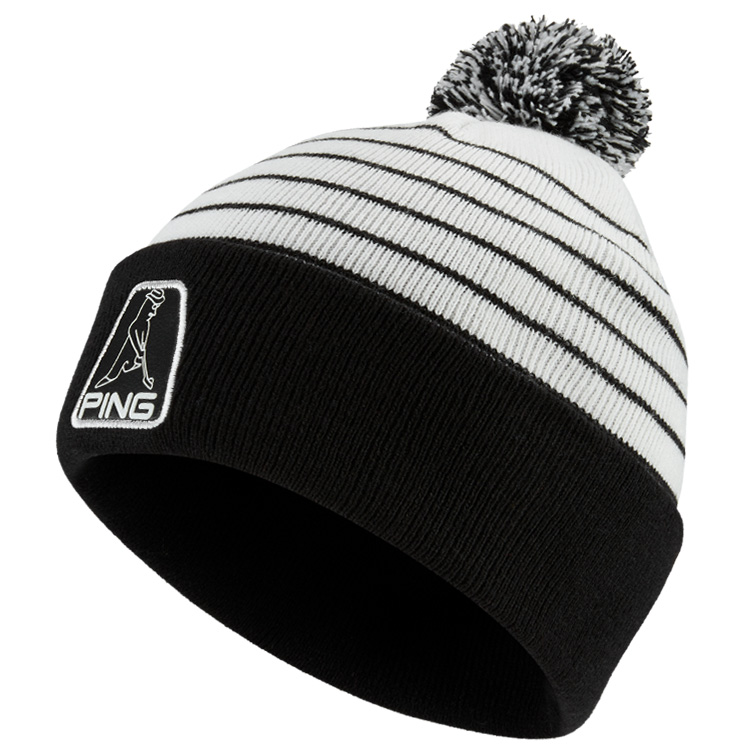 black golf beanie