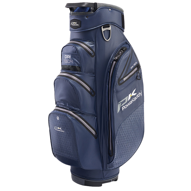 PowaKaddy Dri Tech Golf Cart Bag Blue Cool Grey Clubhouse Golf