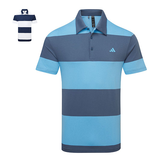 adidas Colourblock Rugby Stripe Polo Shirts